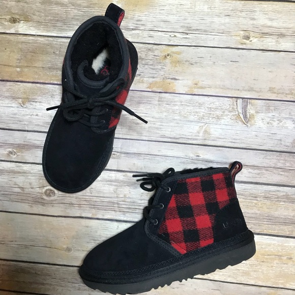 red plaid ugg boots